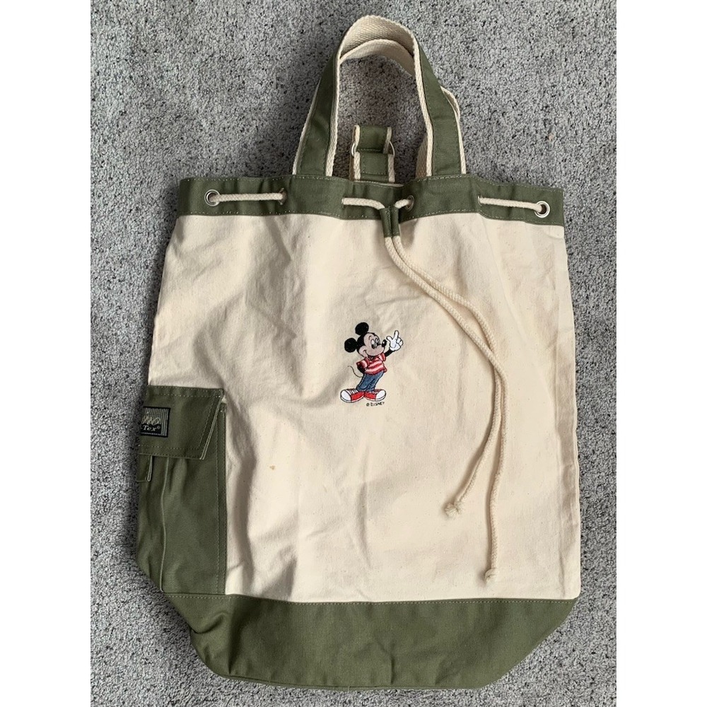 Air Tex Norwood Disney Mickey Mouse Canvas Tote Bag Crossbody Backpack Vacation‎